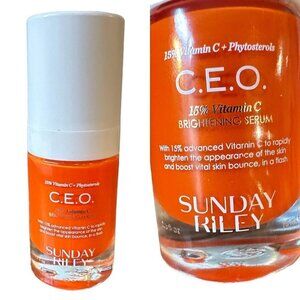 SUNDAY RILEY C.E.O. Rapid Flash Brightening Serum 15% Vitamin C 0.5oz / 15mL CEO